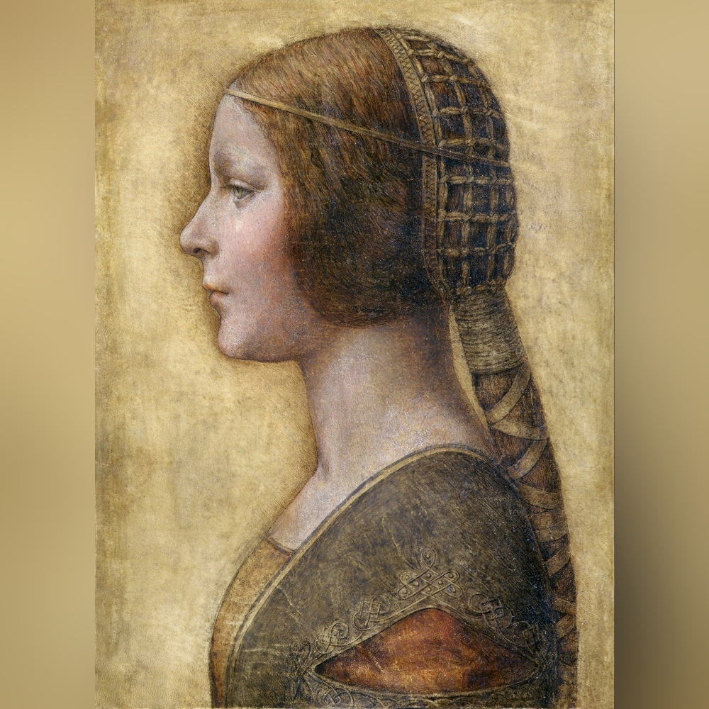Leonardo da Vinci's Profile of a Young Fiancée (1495) Art Print